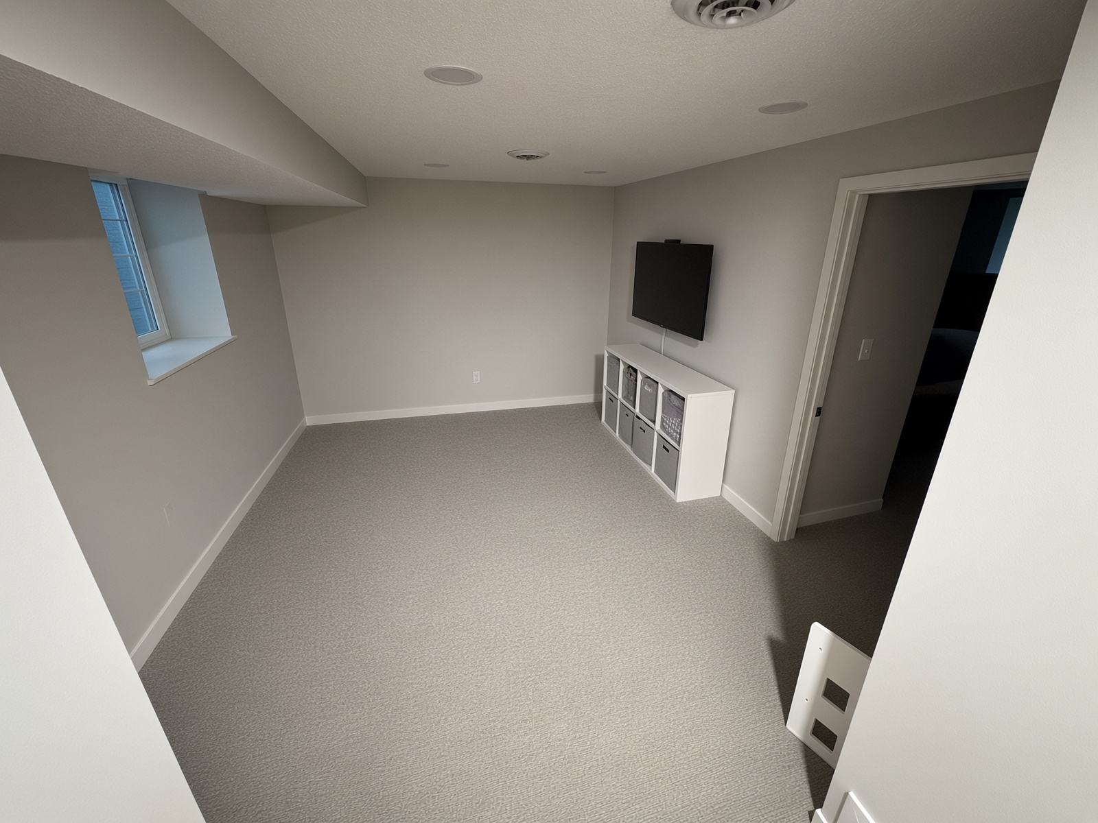 Basement remodel finished as a playroom